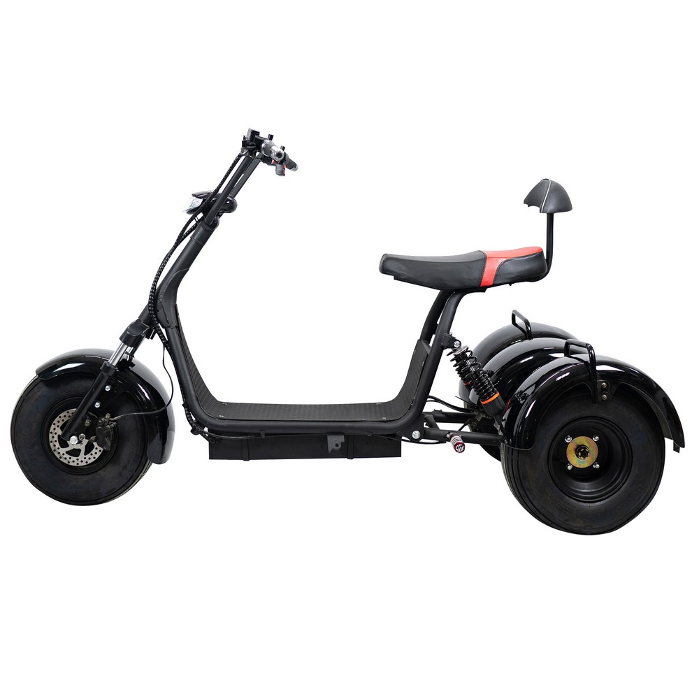 Elscooter Trehjuling - CityCoco 1200W + Lsktting