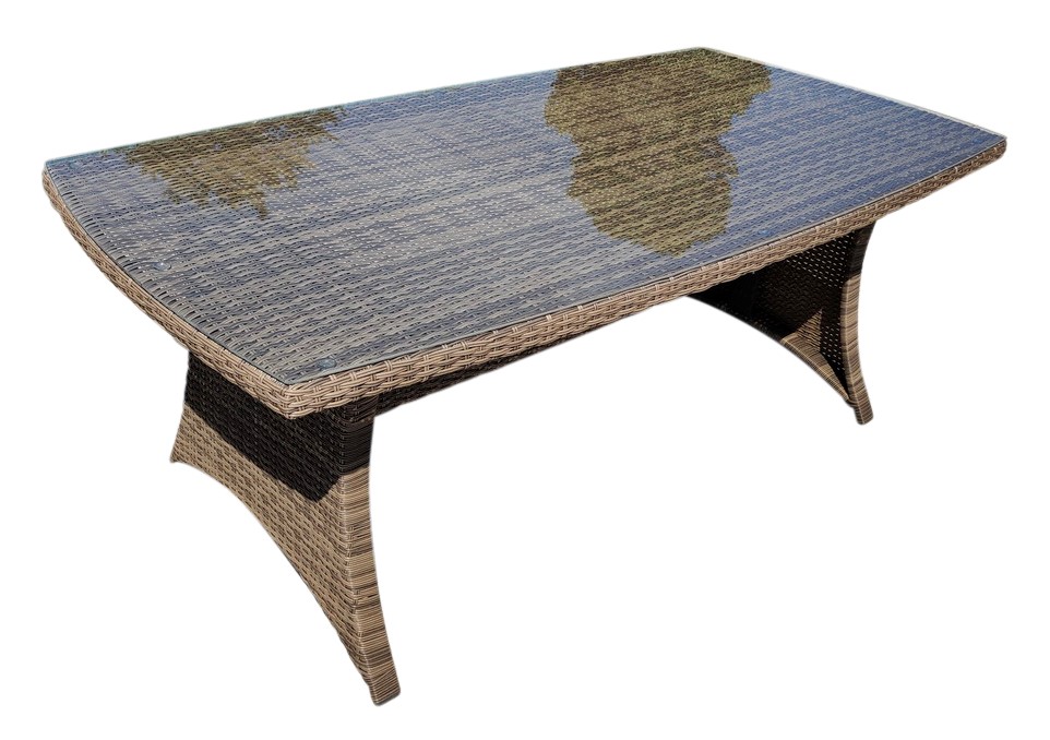 Sienna utembelgrupp med 6 st stllbara stolar och matbord