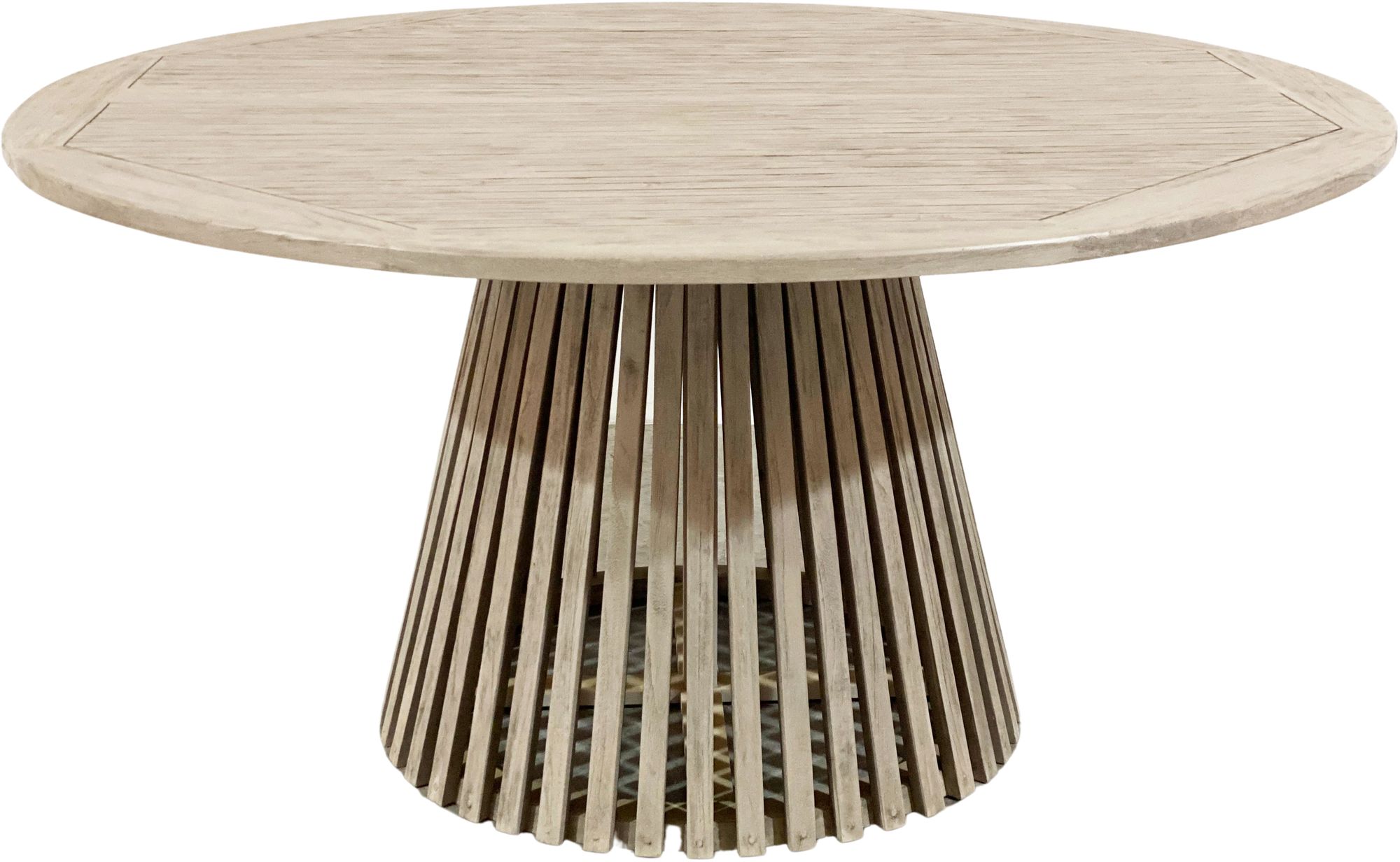 Salt runt konformat matbord - Gr teak