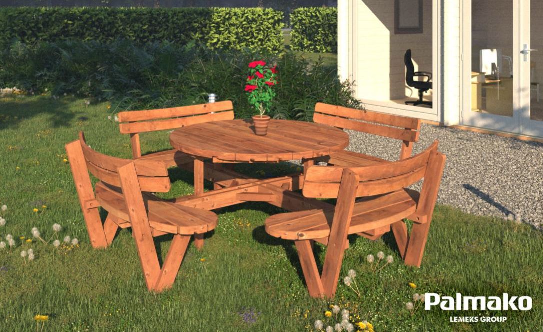 Picknickbord Oliver - brun Picknickbord Oliver - brun