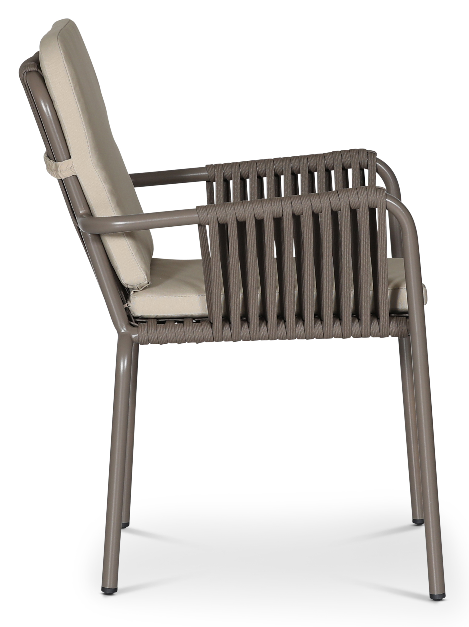 Lincoln stol - Grå med beige dyna Lincoln stol - Grå med beige dyna