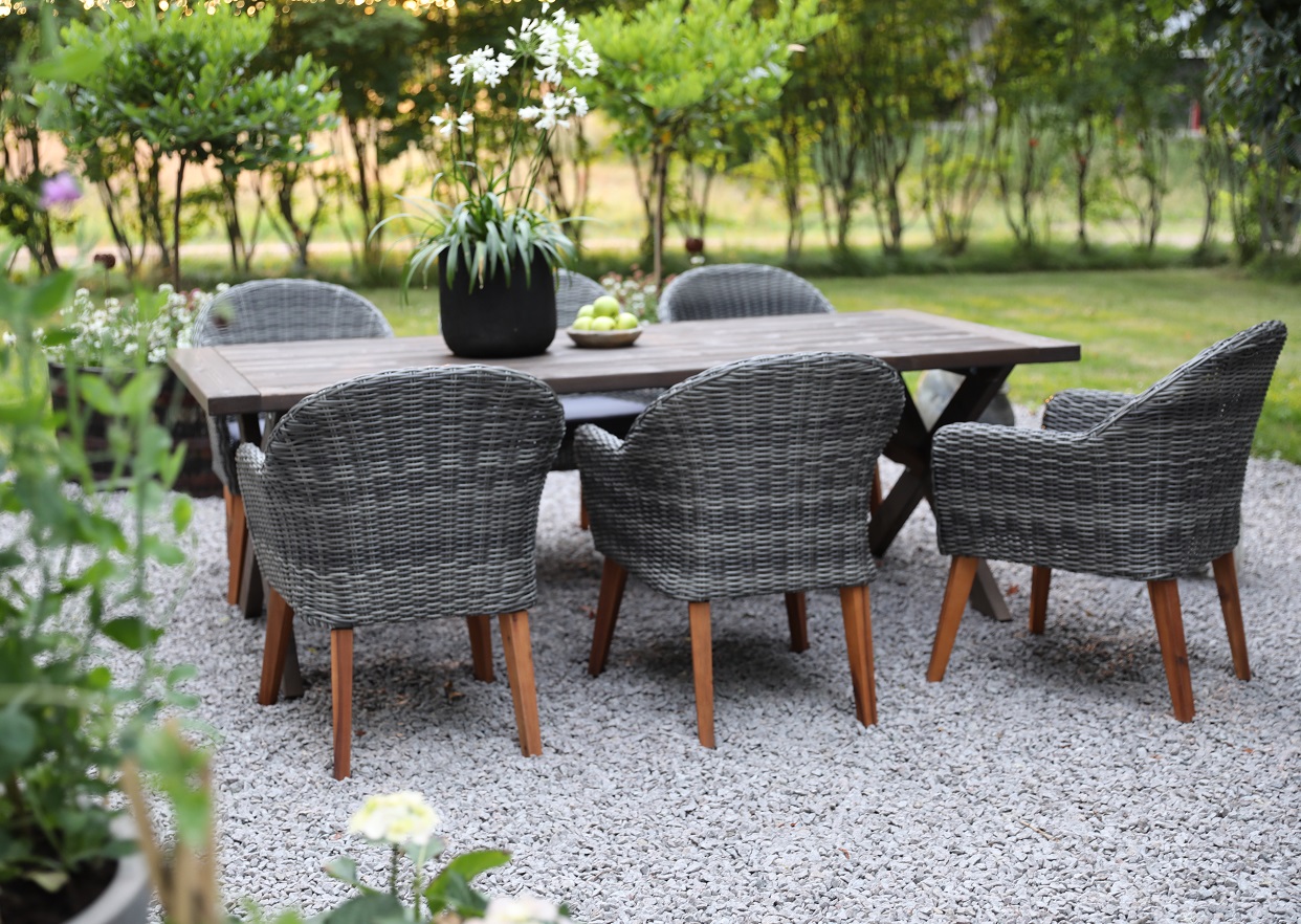 Oxford - Utemöbelgrupp 220 cm Brun/Grå Oxford - Utemöbelgrupp 220 cm Brun/Grå