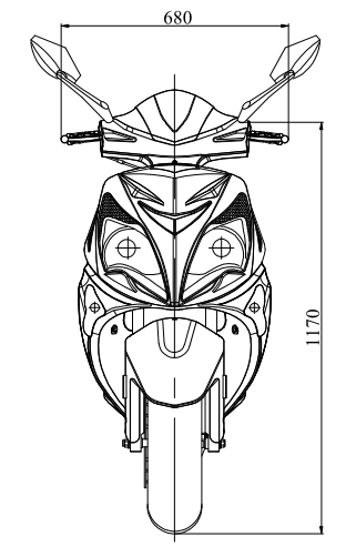 Elmoped - 2000W Svart + Lsktting