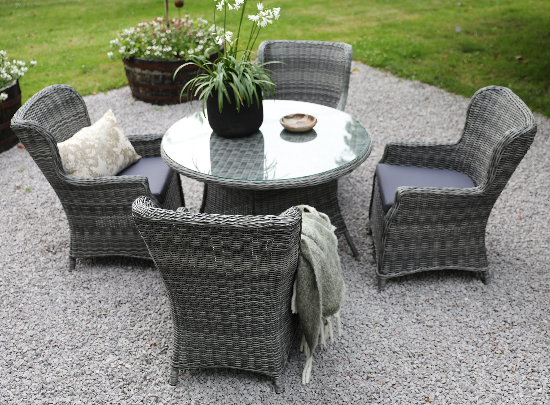 Trädgårdsstol - Jacksonville | Grå konstrotting Trädgårdsstol - Jacksonville | Grå konstrotting