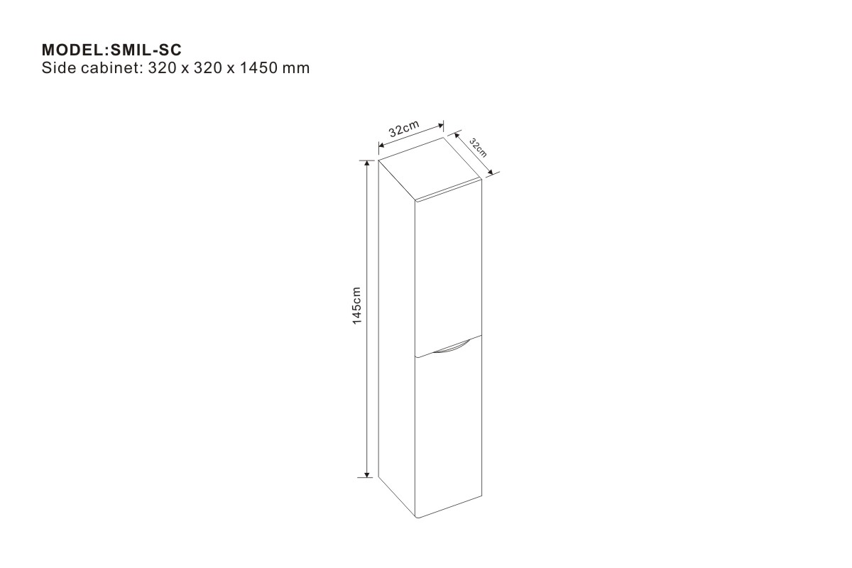 Badrumsskåp Pair 33 cm - Vit Badrumsskåp Pair 33 cm - Vit