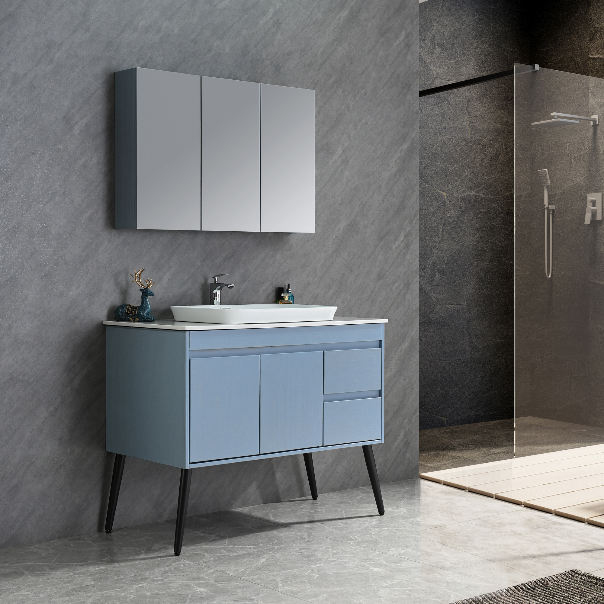 Badezimmermöbel Melina - Hellblau Badezimmermöbel Melina - Hellblau