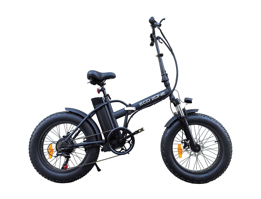 Elcykel Fatbike Eco Zone Svart + Lås Elcykel Fatbike Eco Zone Svart + Lås