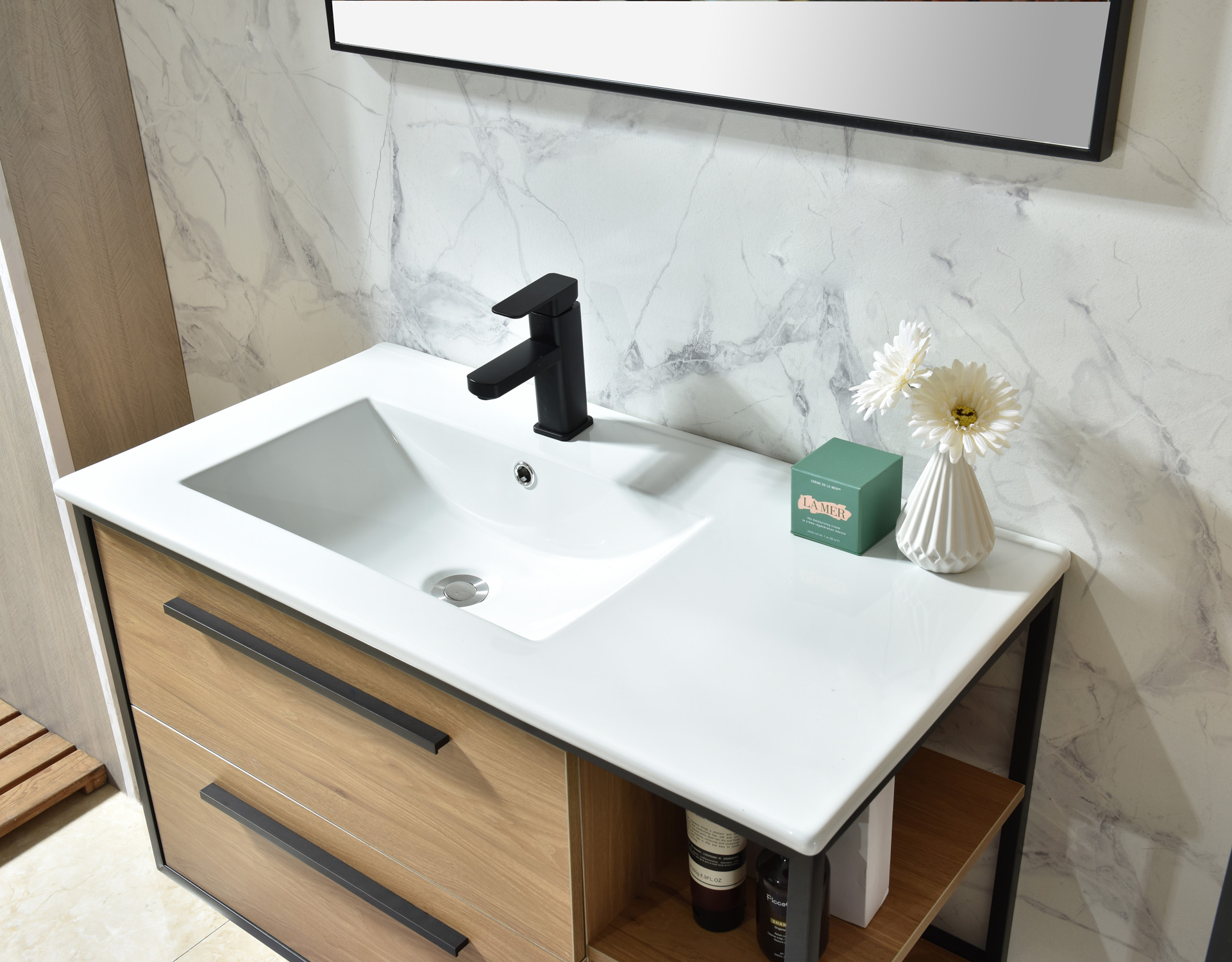 Badezimmermöbelrahmen - Holz Badezimmermöbelrahmen - Holz