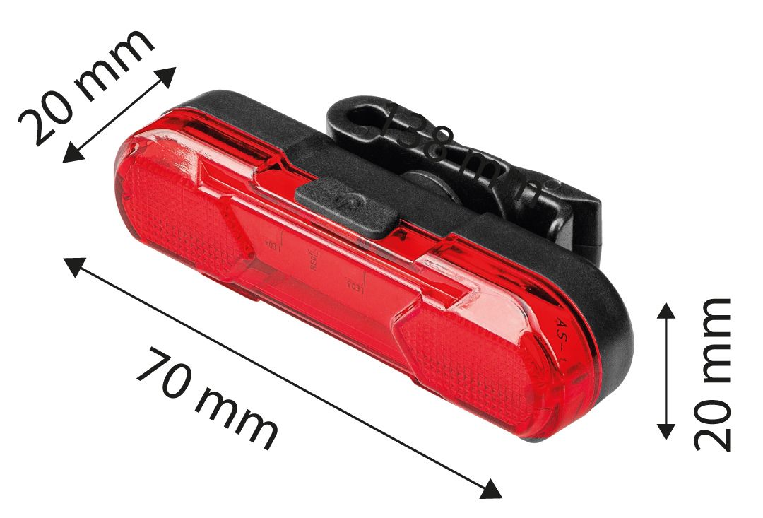 Uppladdningsbart bakljus - LED