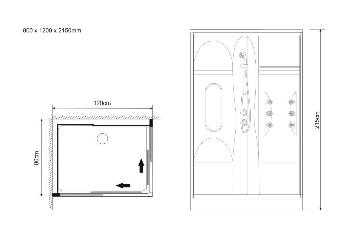Duschkabin Lynda - Vit Duschkabin Lynda - Vit