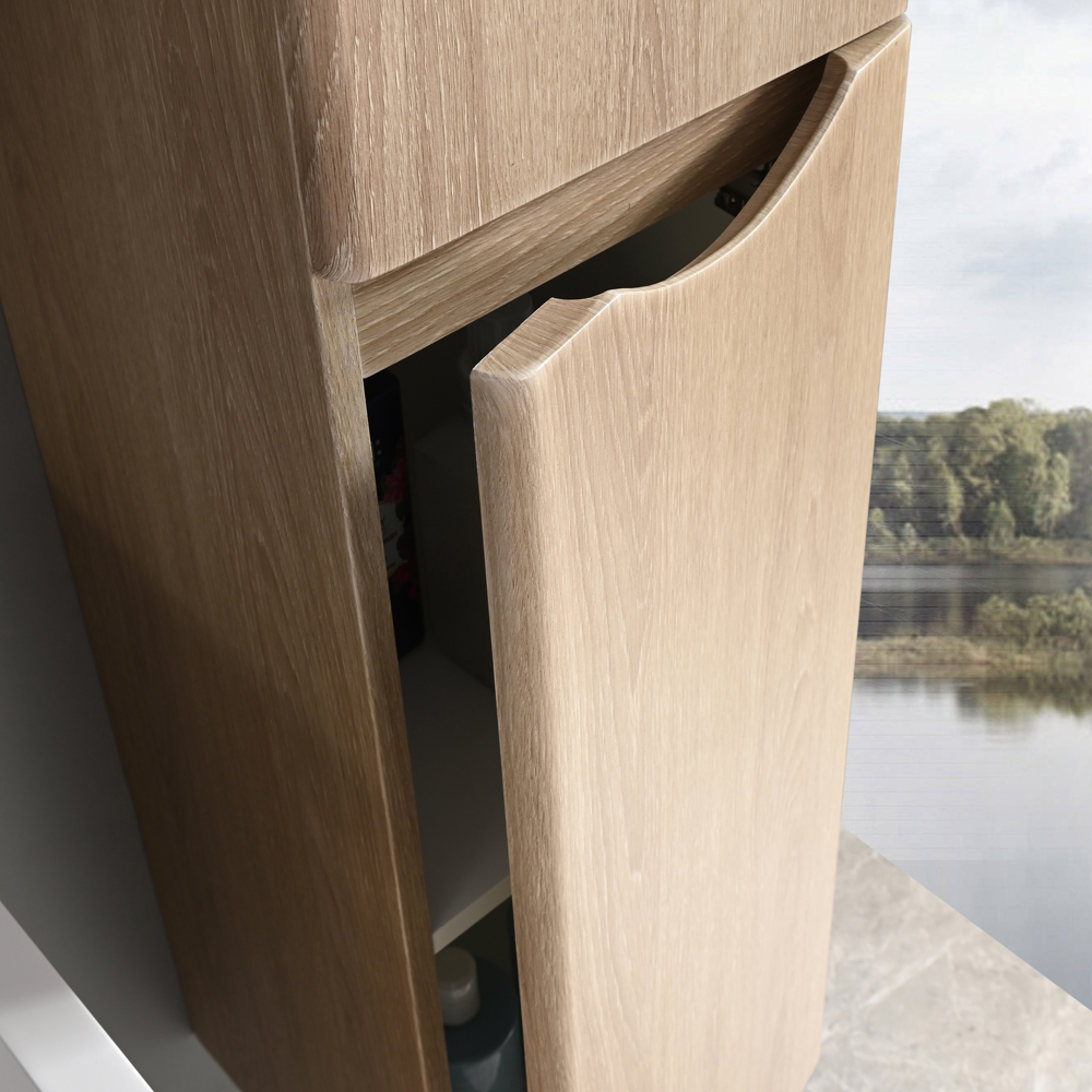 Badrumspaket - Sydney 80 cm | tr imitation | modern och med smart frvaring