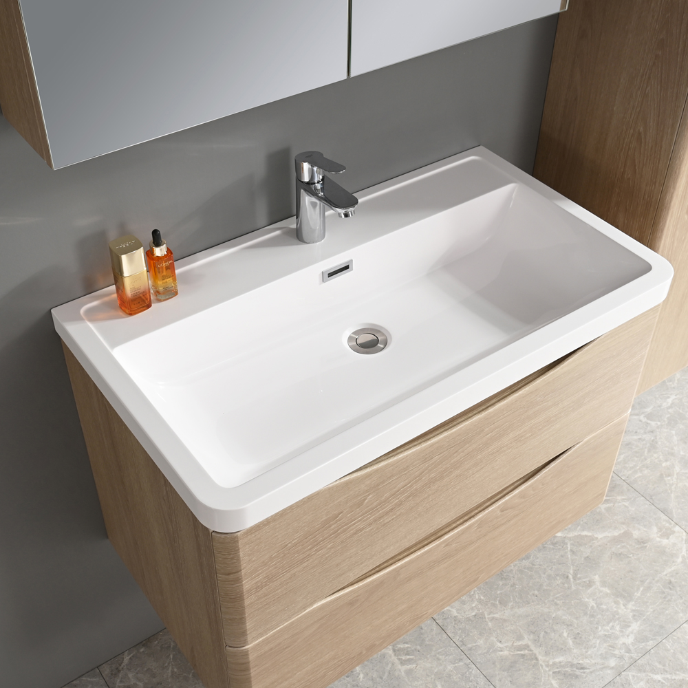 Badrumspaket - Sydney 80 cm | tr imitation | modern och med smart frvaring