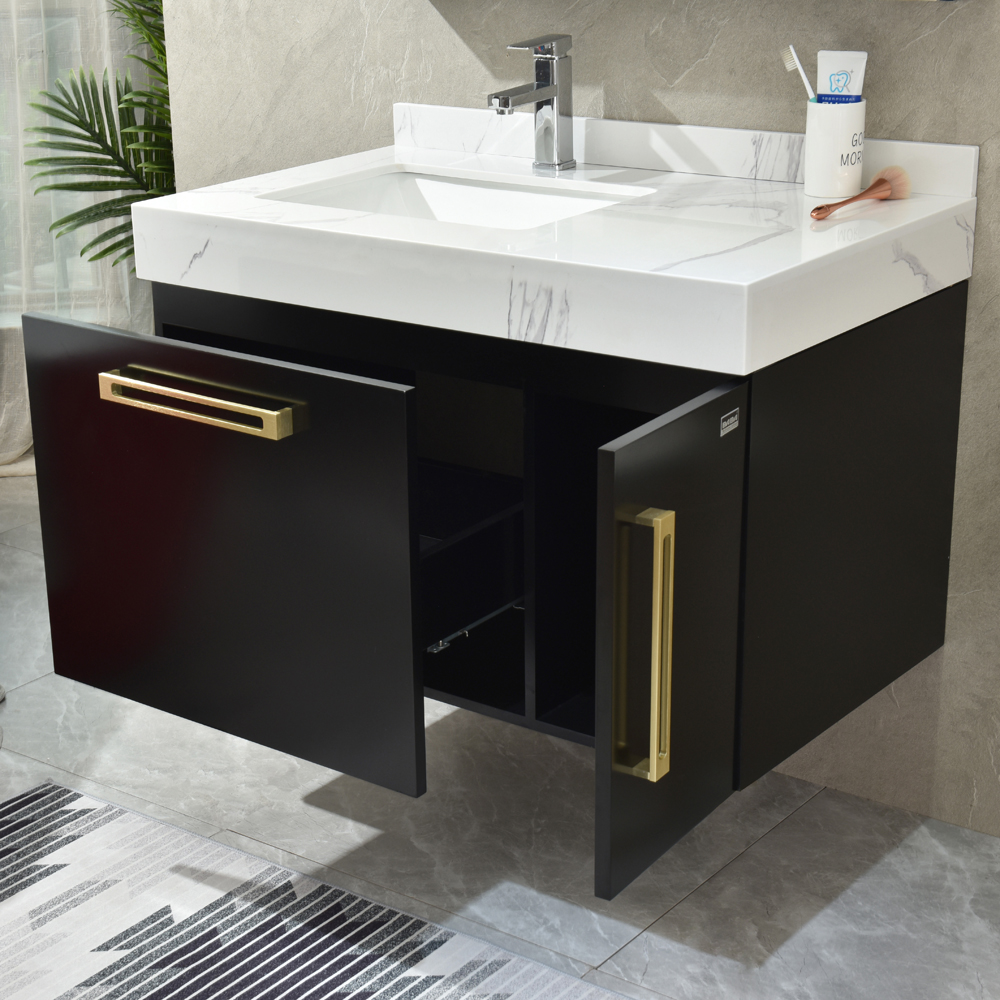 Badezimmermöbel Acapulco - Schwarz & Messing Badezimmermöbel Acapulco - Schwarz & Messing