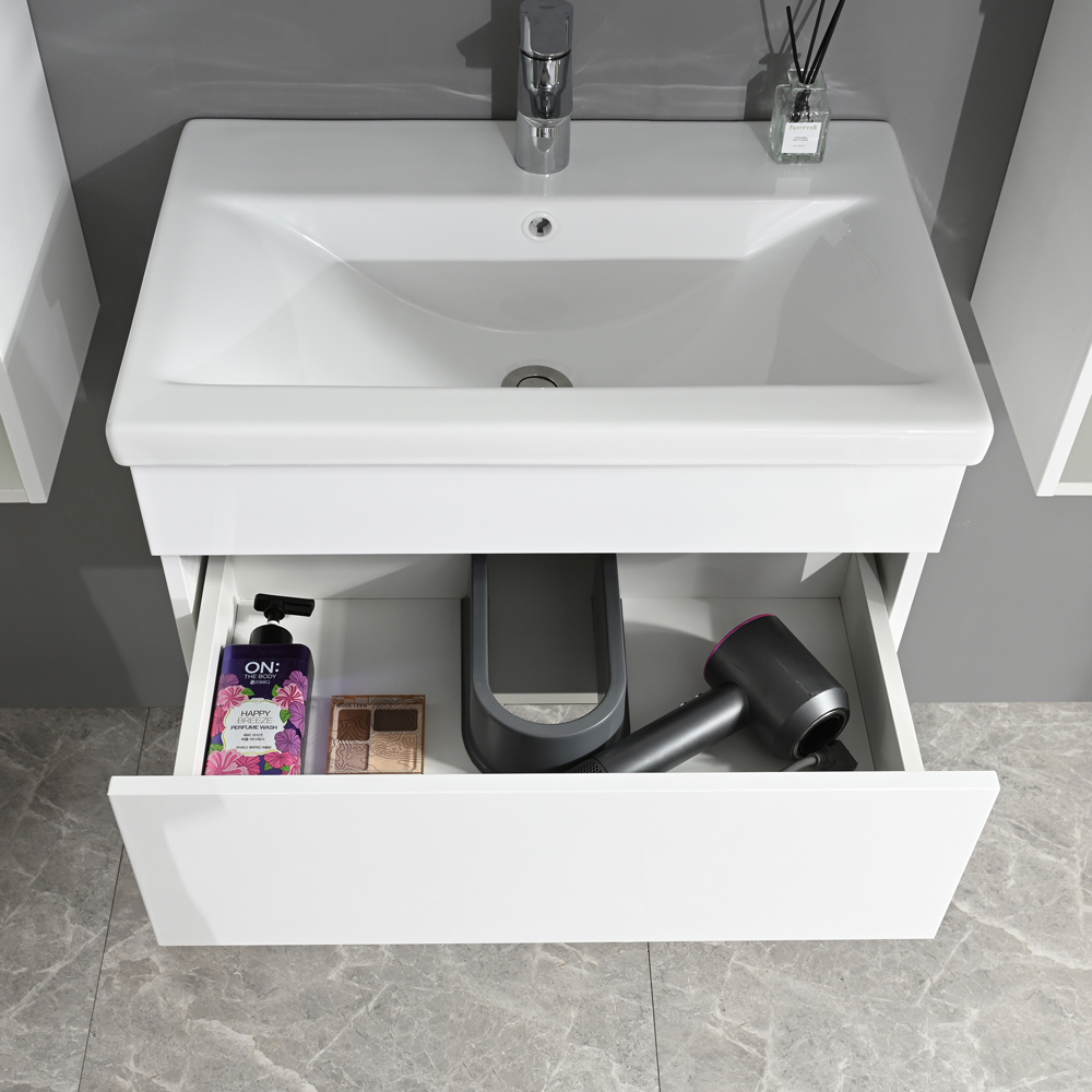 Badezimmerm�bel Venedig 60 cm - Wei� mit LED-Beleuchtung