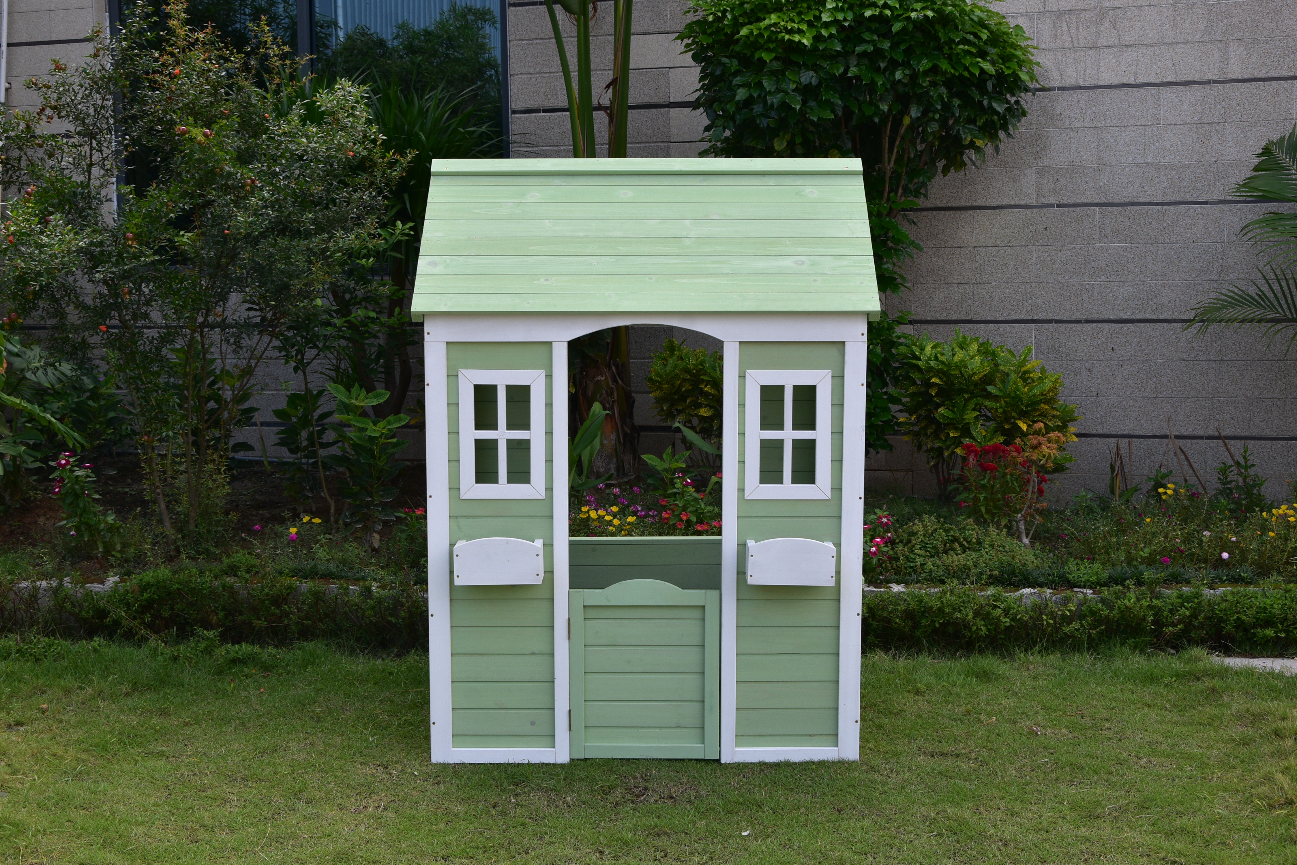 Lekstuga - Grn & vit