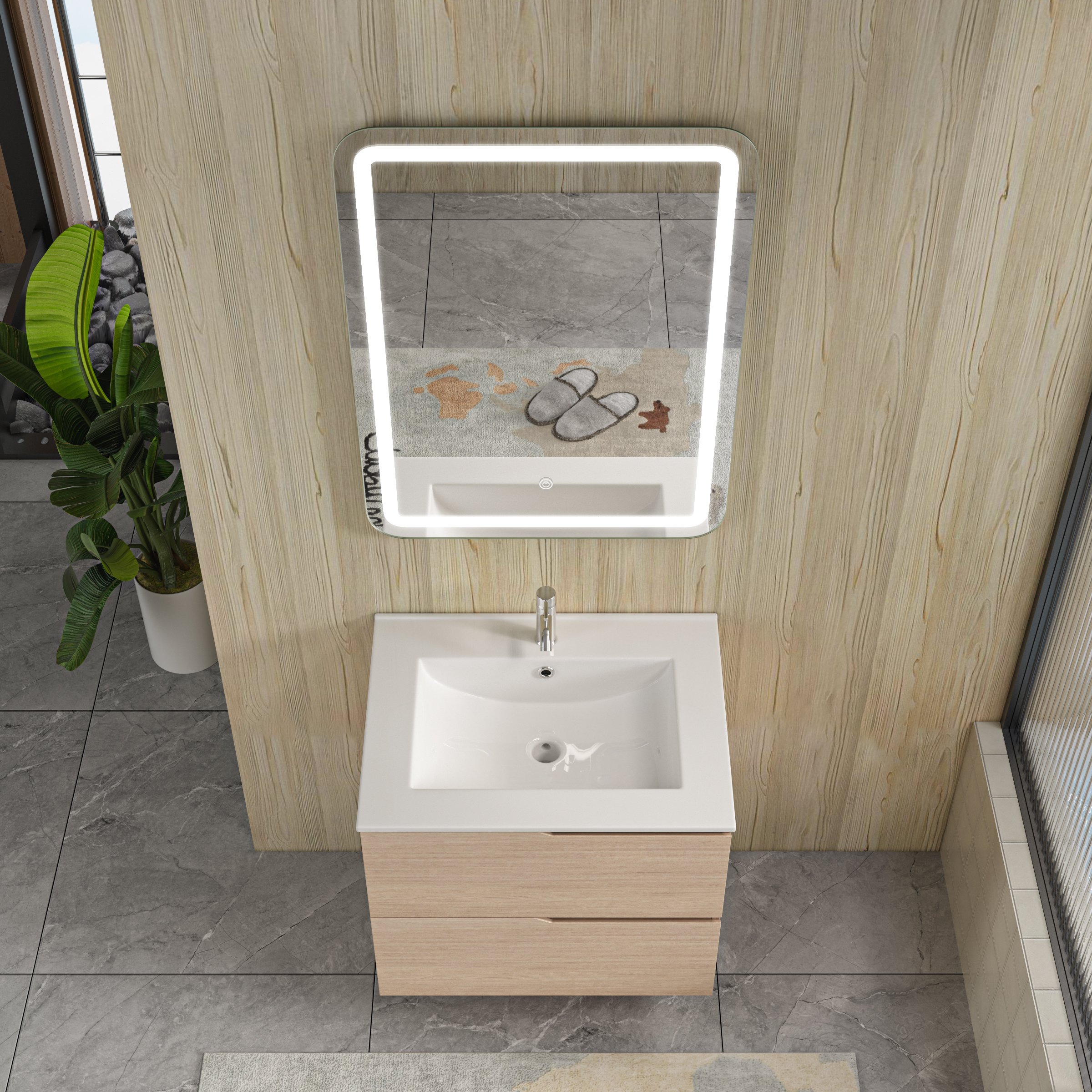 Badezimmerm�bel Oro - Helles Holz