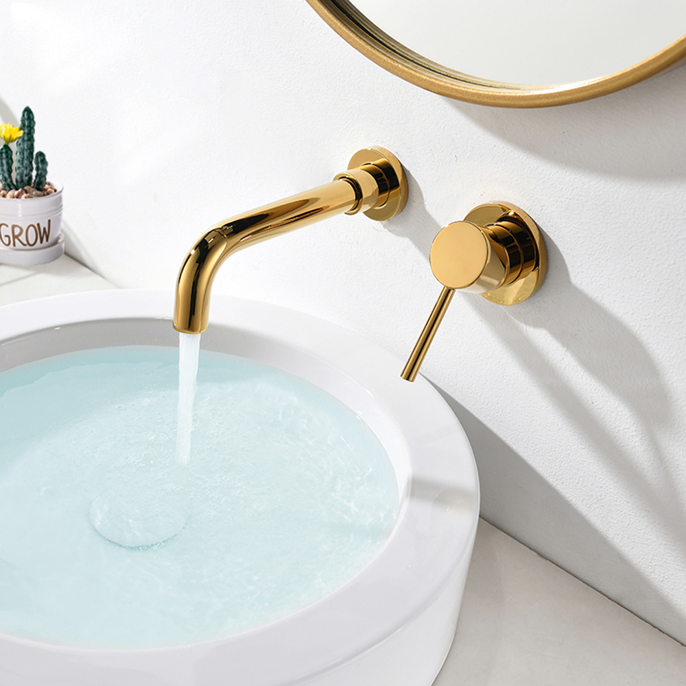 Tvättställsblandare Oxalis - Guld Tvättställsblandare Oxalis - Guld