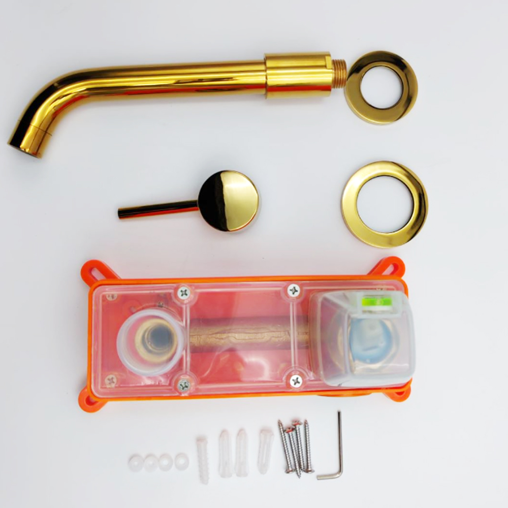 Tvättställsblandare Oxalis - Guld Tvättställsblandare Oxalis - Guld