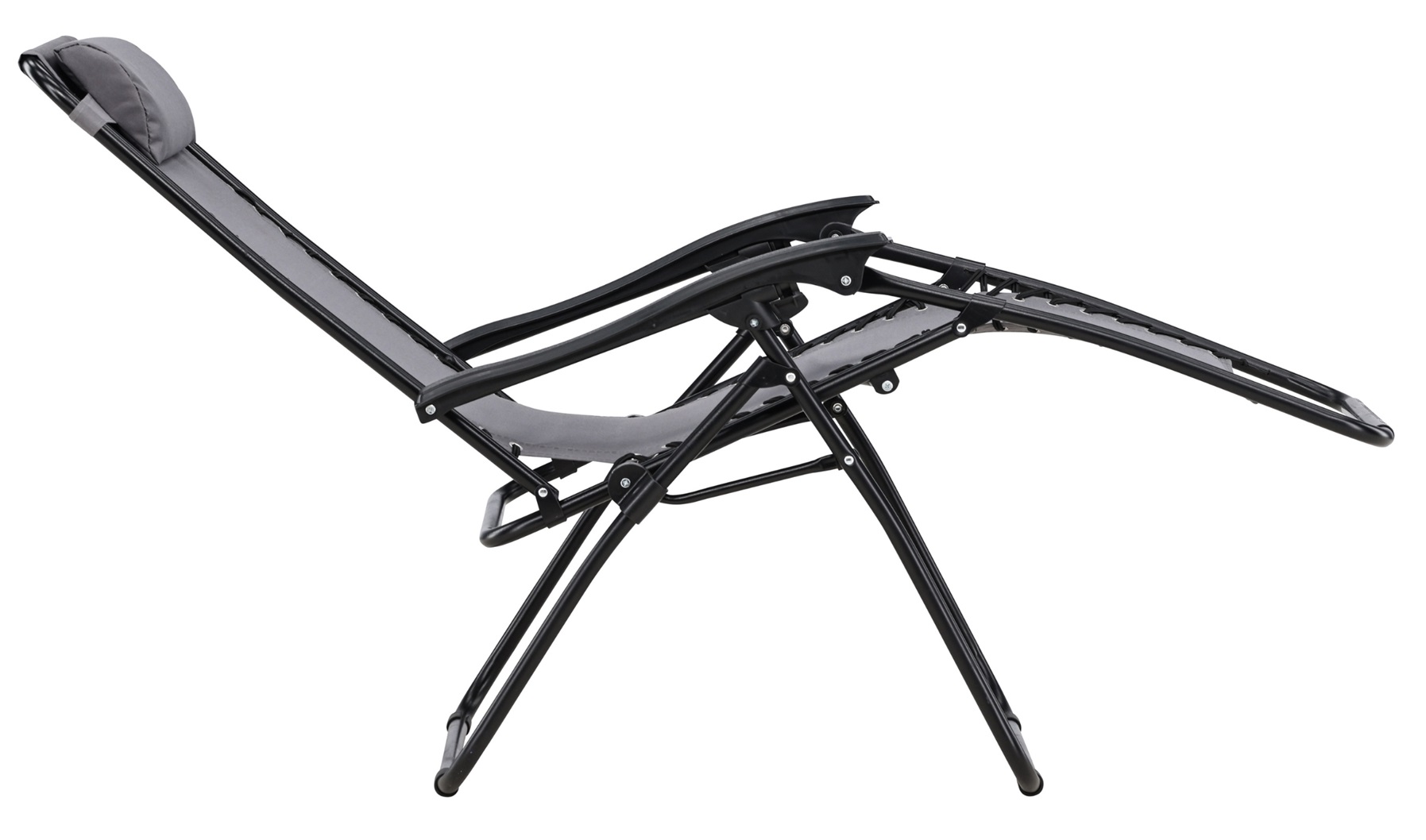 Amalia solstol med dryckeshållare - Grå / Svart Baden Baden Amalia solstol med dryckeshållare - Grå / Svart Baden Baden