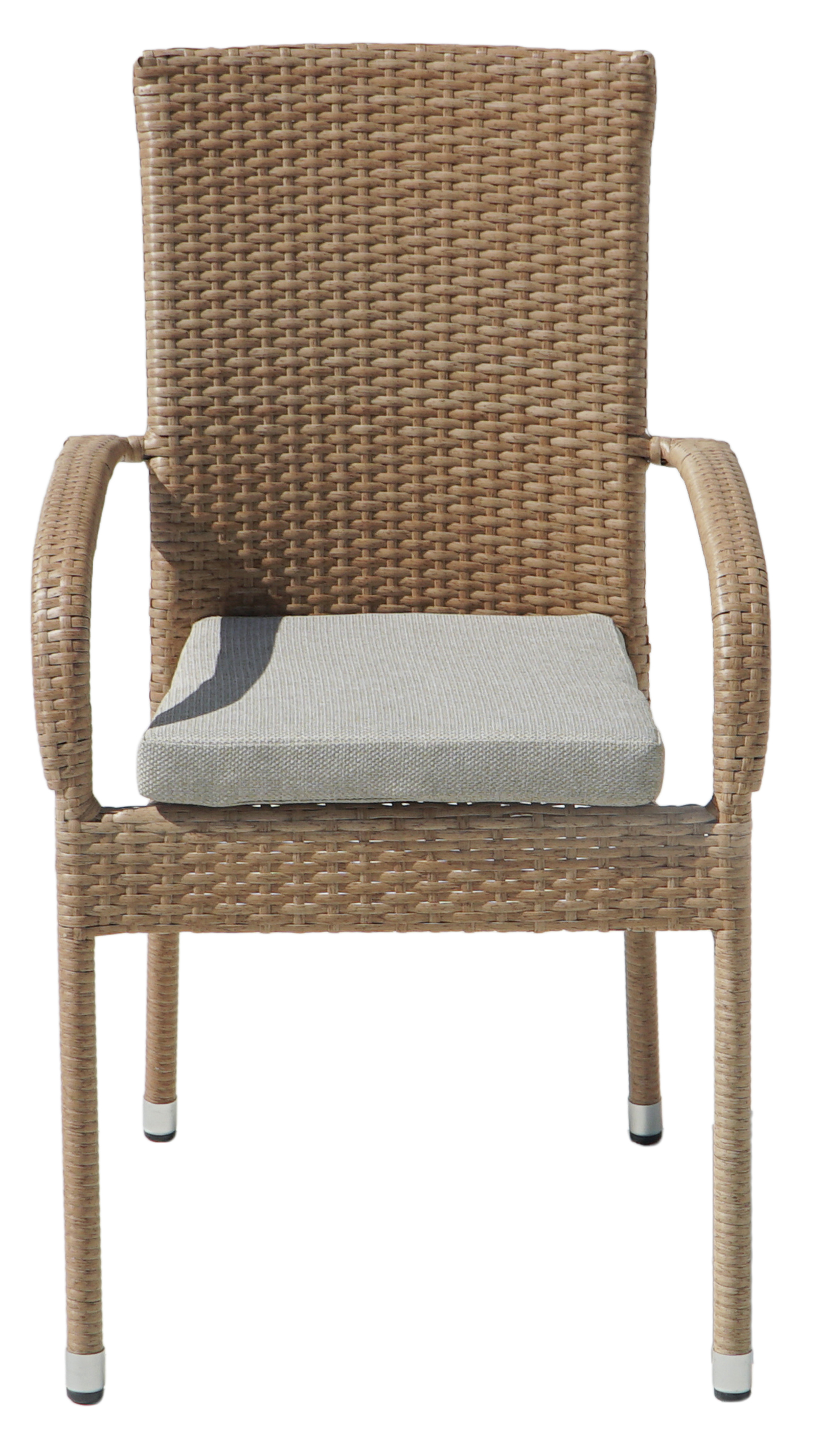 Majken stapelbar utestol med dyna - Naturfärgad konstrotting med beige sittdyna Majken stapelbar utestol med dyna - Naturfärgad konstrotting med beige sittdyna