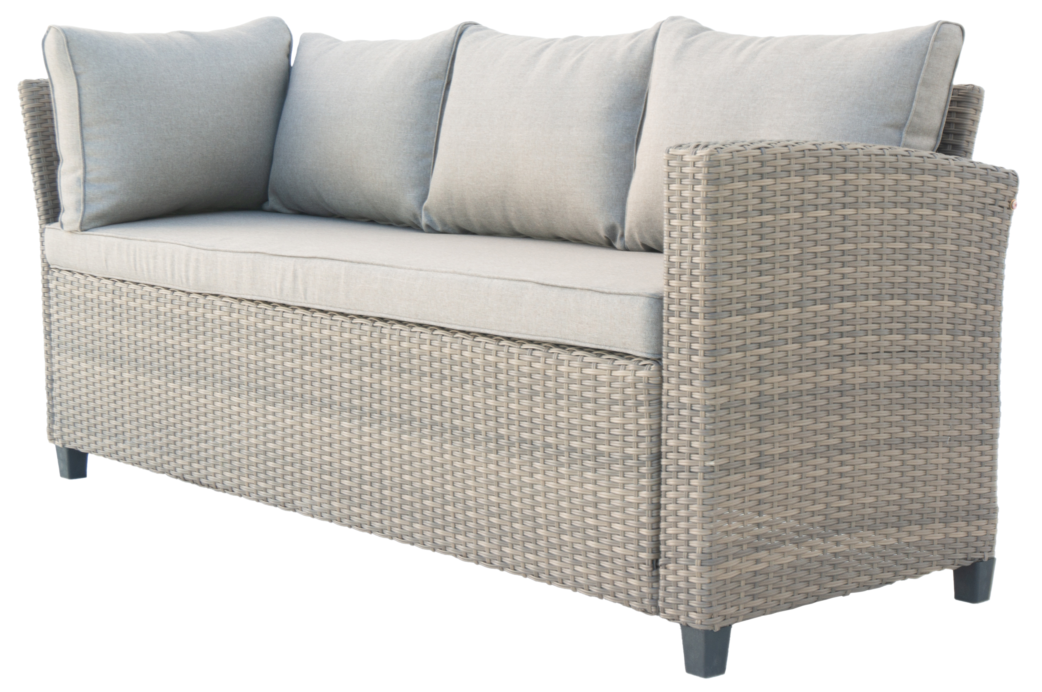 Tor utesoffgrupp med matbord i rotting - Natur