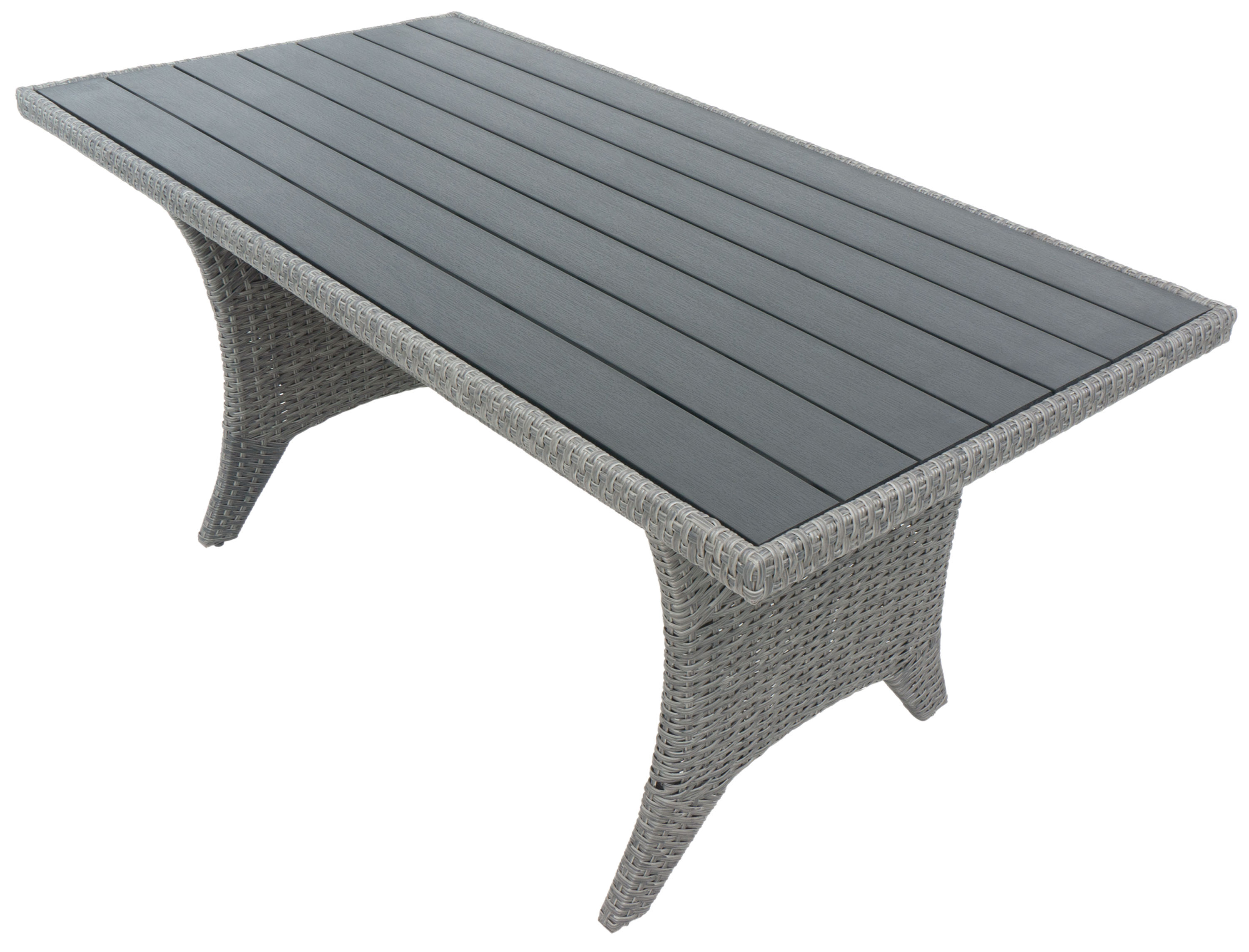 Tor utesoffgrupp med matbord i rotting - Grå konstrotting Tor utesoffgrupp med matbord i rotting - Grå konstrotting