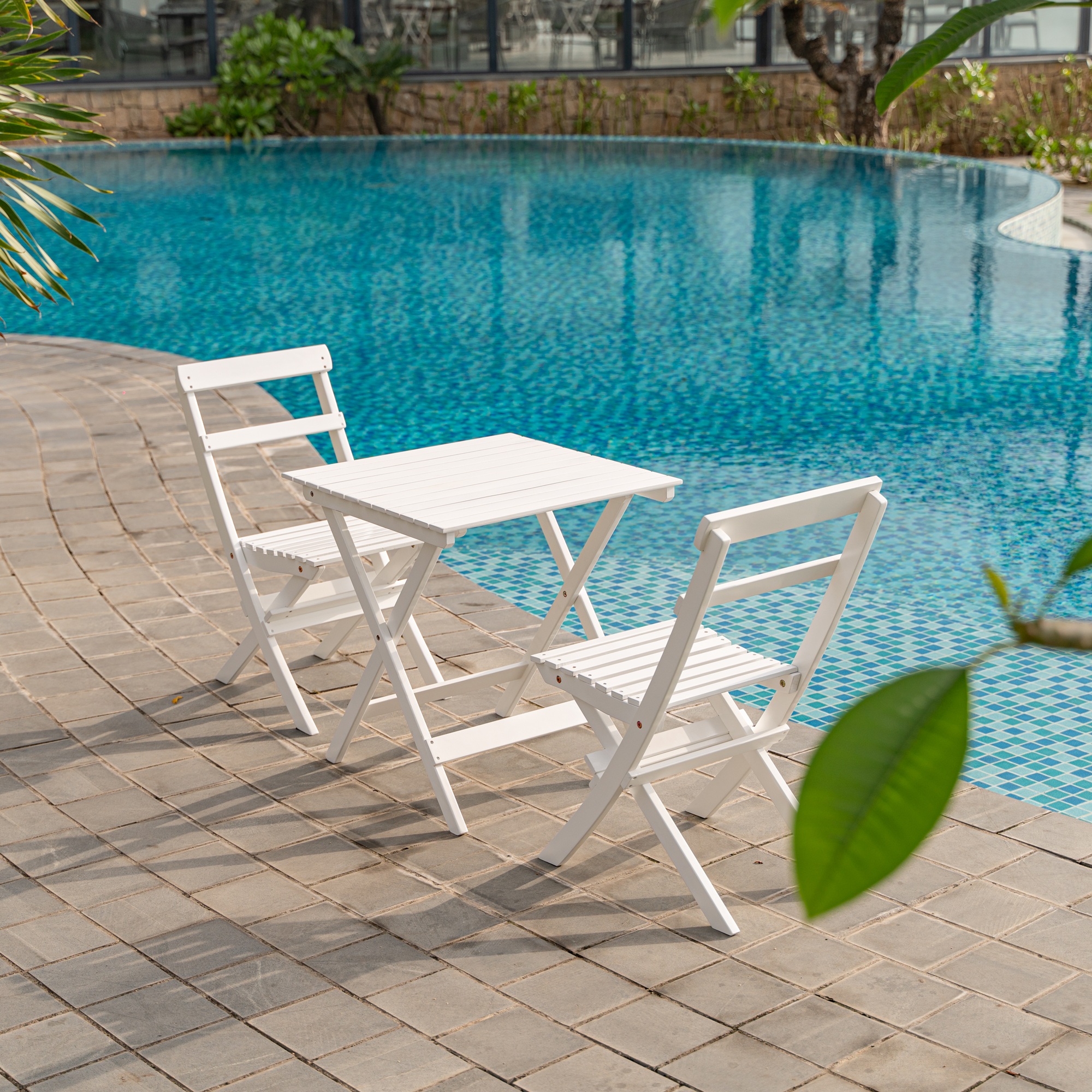 Wilma matbord 65 x 65 cm - Vit Wilma matbord 65 x 65 cm - Vit