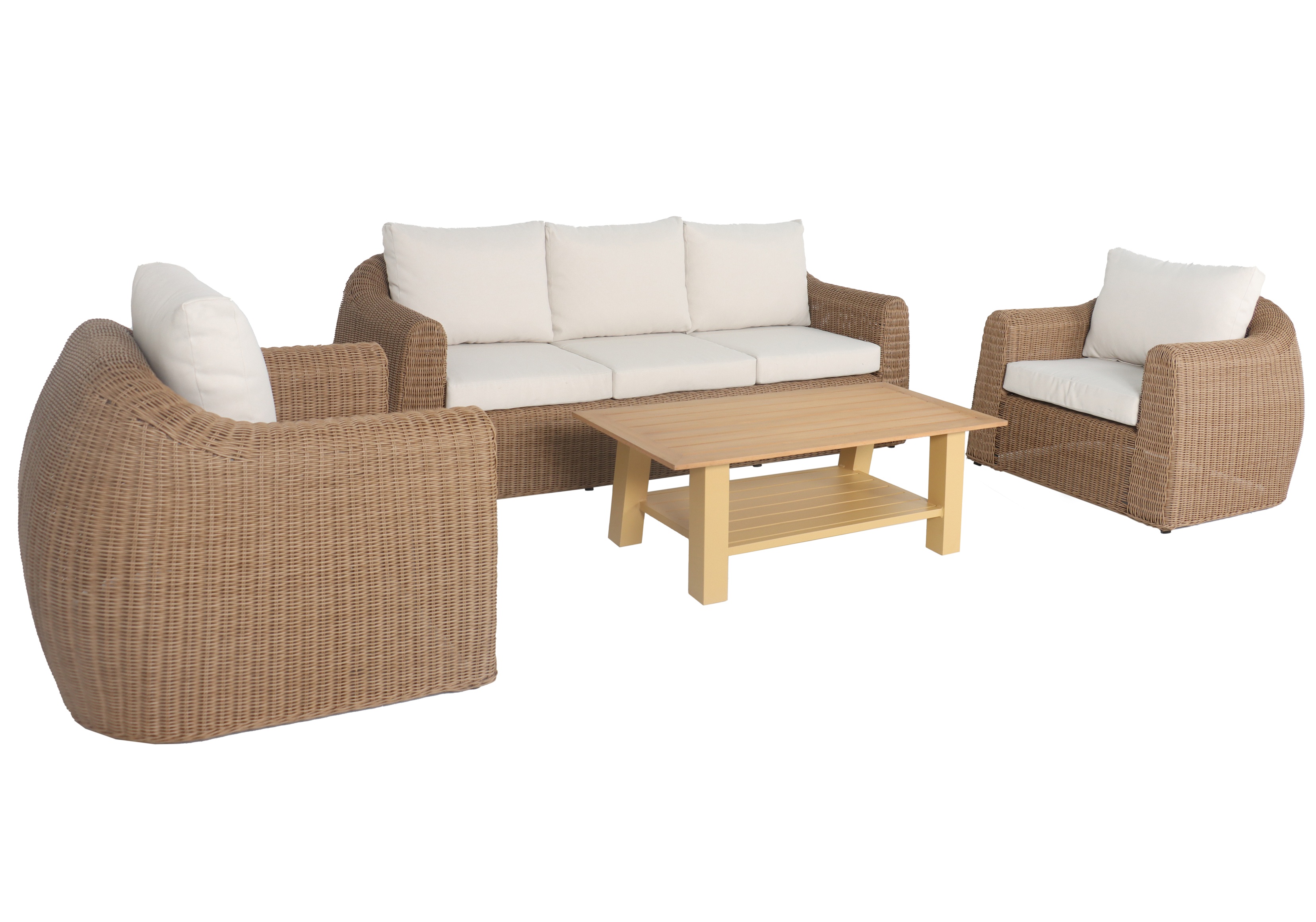 Malibu XL Loungegrupp - Nature / Beige Malibu XL Loungegrupp - Nature / Beige