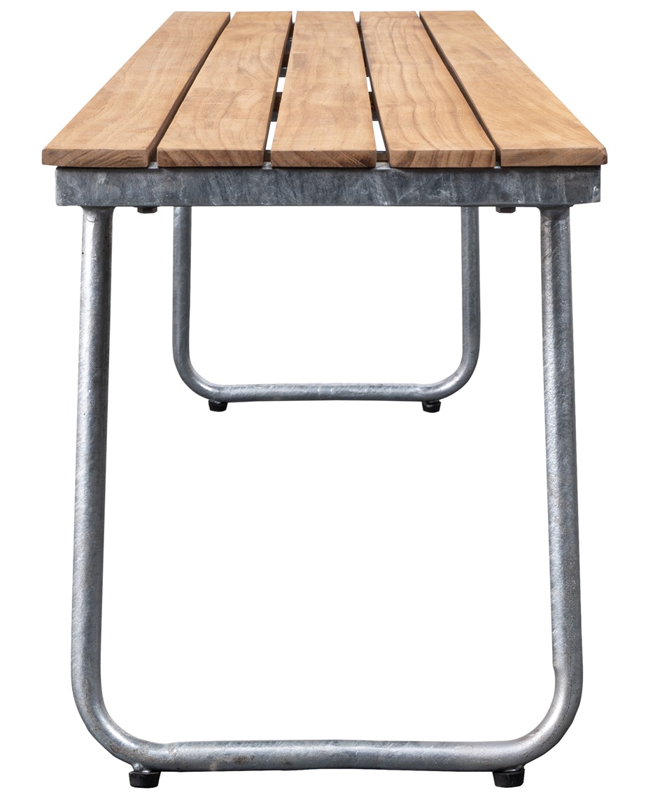 Möllan trädgårdsbänk - Teak / Galvaniserat stål Möllan trädgårdsbänk - Teak / Galvaniserat stål