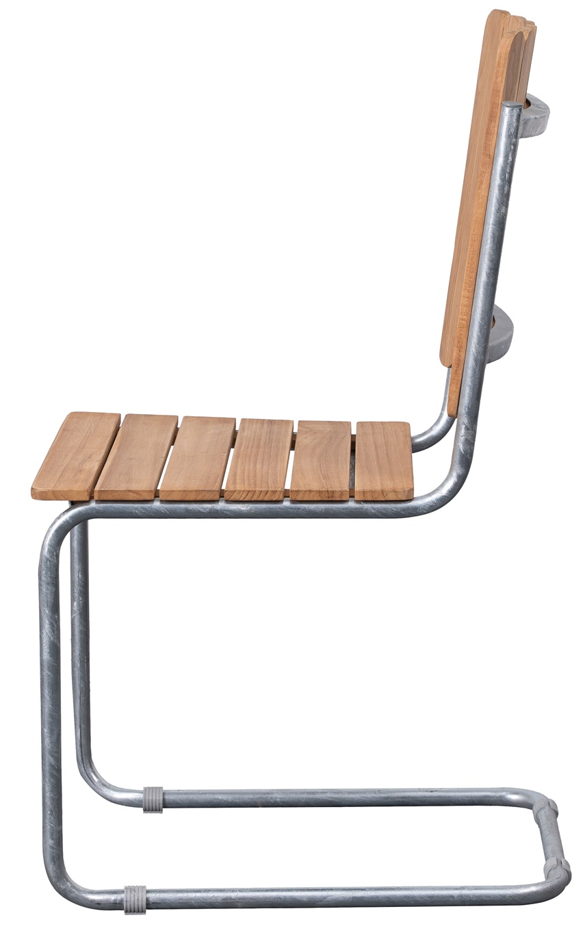 Möllan stapelbar stolar - Teak / Galvaniserat stål Möllan stapelbar stolar - Teak / Galvaniserat stål