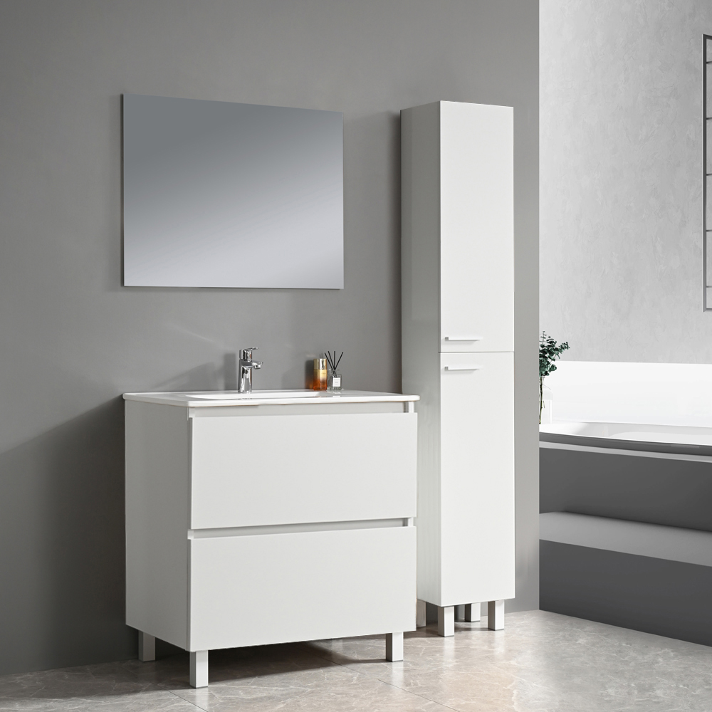 Badrumsmbler Perugia - Vit 80 cm