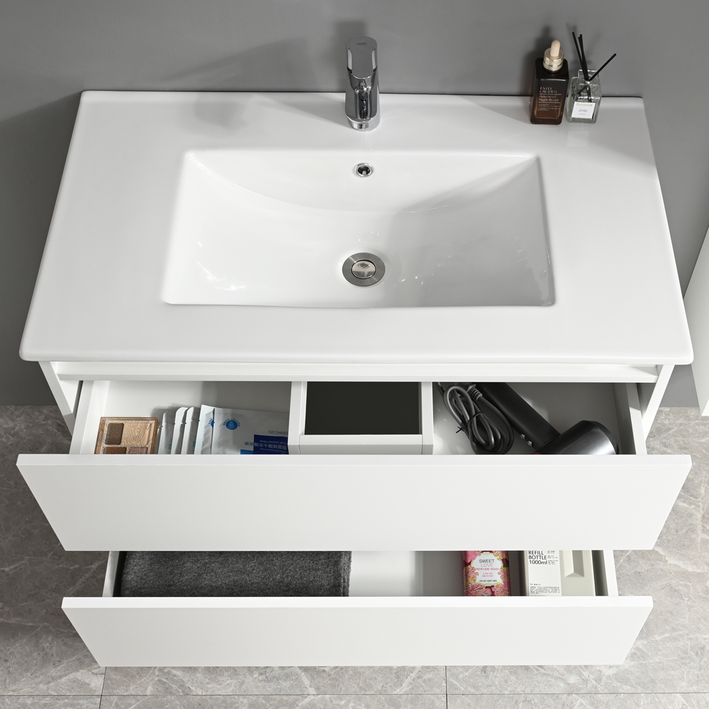 Badrumsmbler Perugia - Vit 80 cm