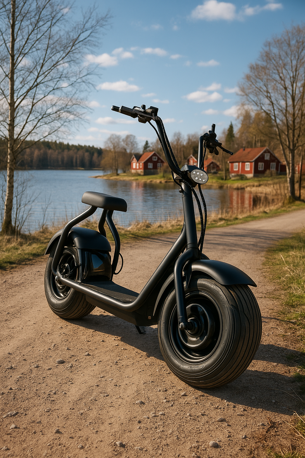 Elscooter Fatbike - 1000W + Reflekterende sele