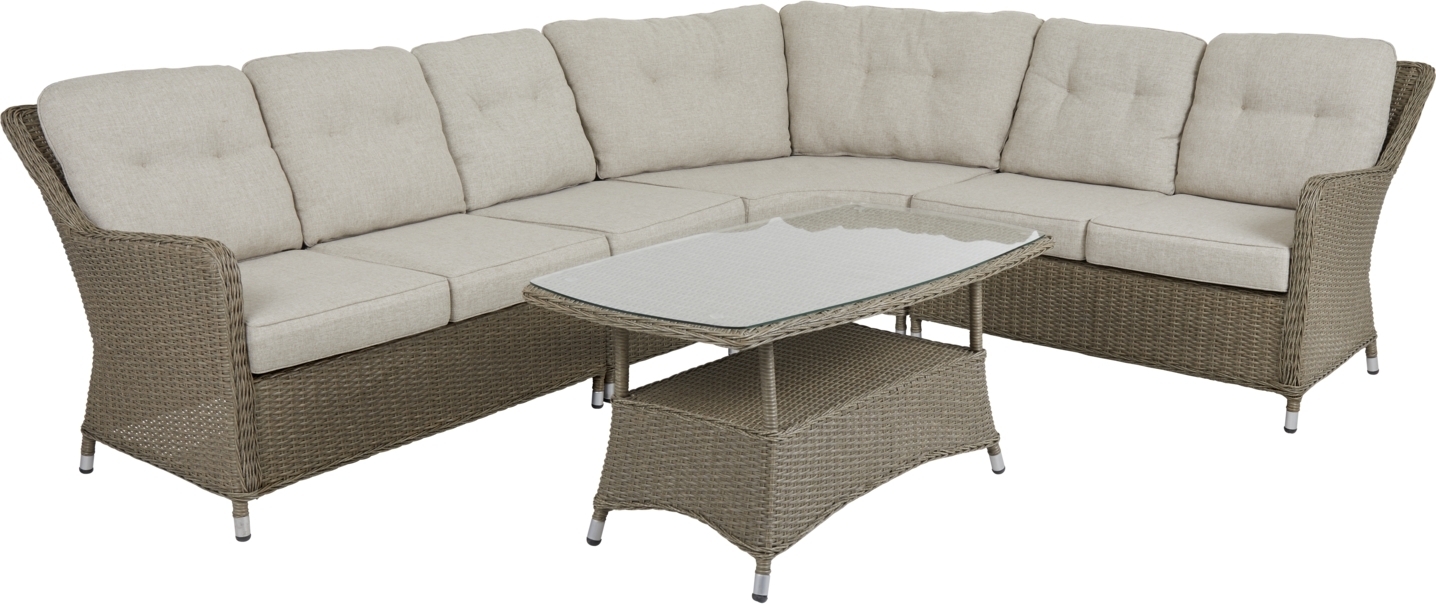 Vinga utesoffgrupp - Hörnsoffa med bord | Natur Vinga utesoffgrupp - Hörnsoffa med bord | Natur