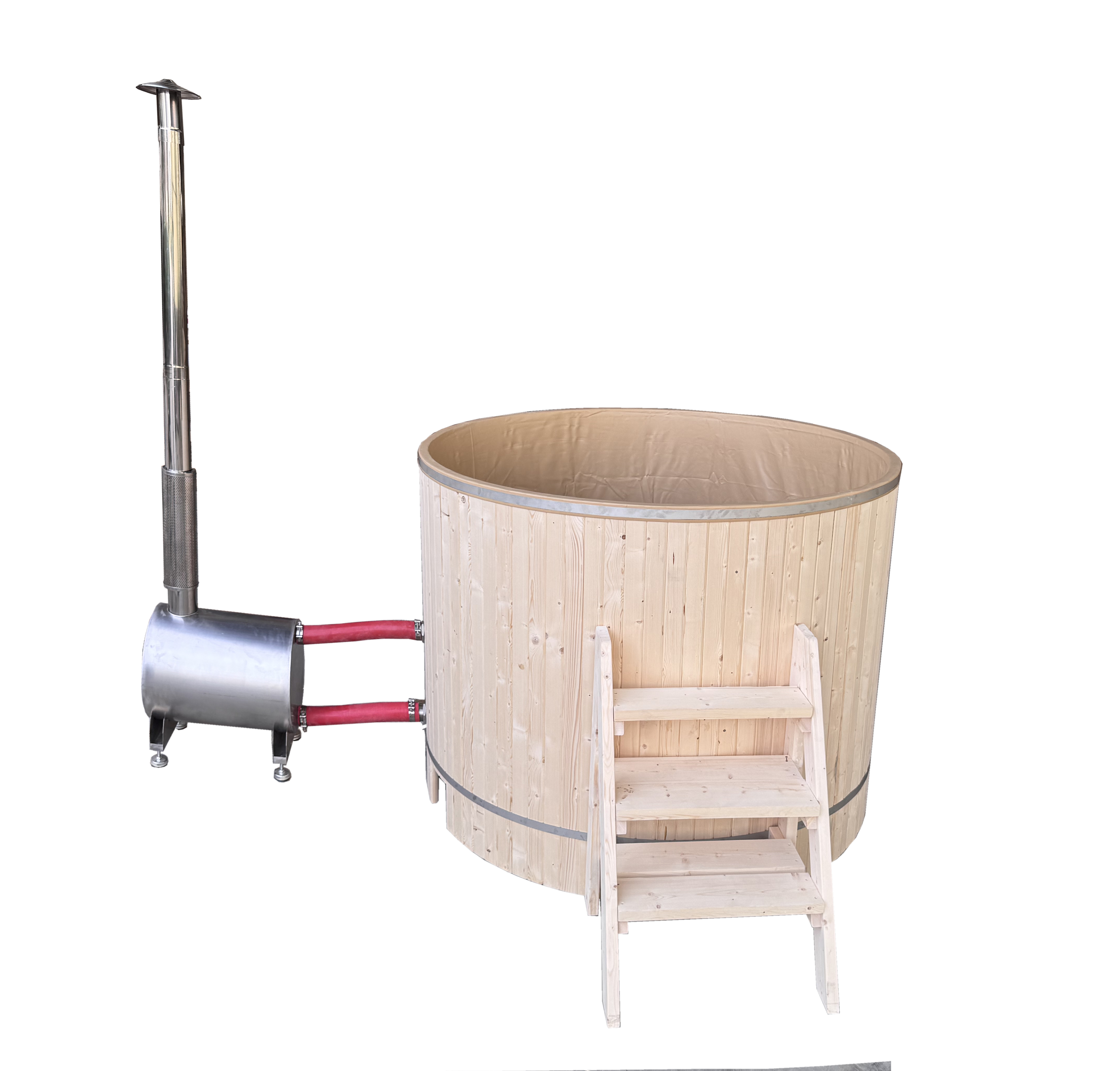 Badtunna för 4-6 personer med elduppvärmning - Ø180 cm Badtunna för 4-6 personer med elduppvärmning - Ø180 cm