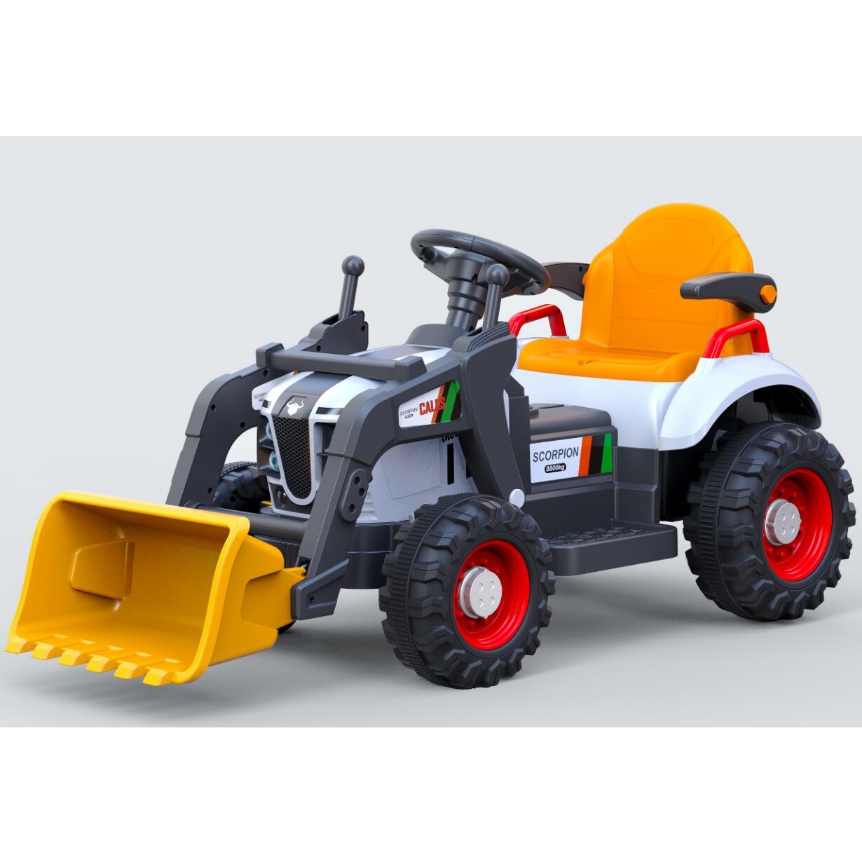 Eltraktor f�r barn 6V - Svart/Gul