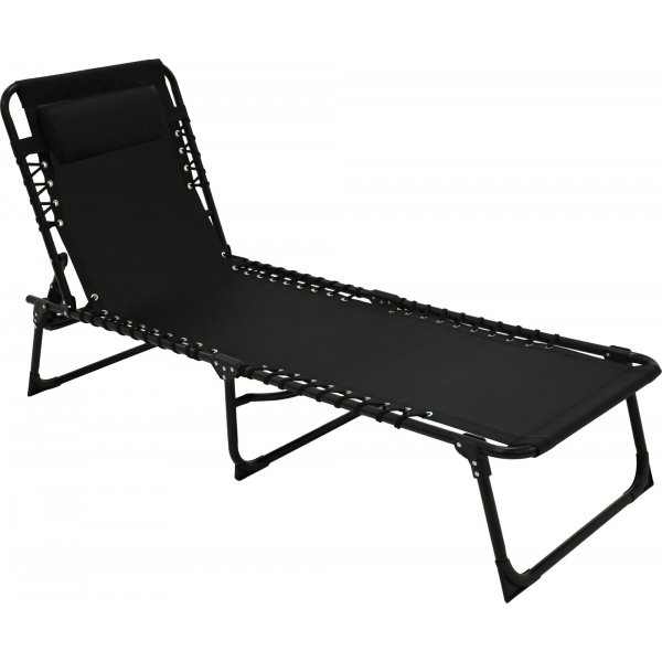 �rgryte Sonnenliege - verstellbar | Schwarz + Textilimpr�gnierung f�r Outdoorm�bel