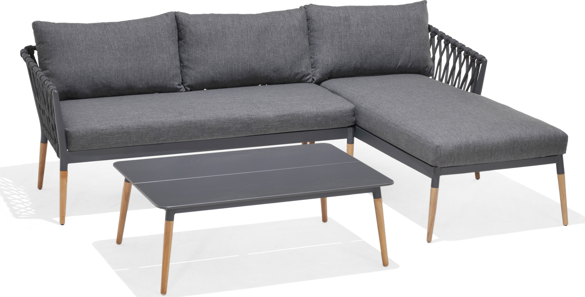 Udendørs loungesæt Ipanema grå Olefin Lifestyle Garden + Rengøringsspray til havemøbler Udendørs loungesæt Ipanema grå Olefin Lifestyle Garden + Rengøringsspray til havemøbler