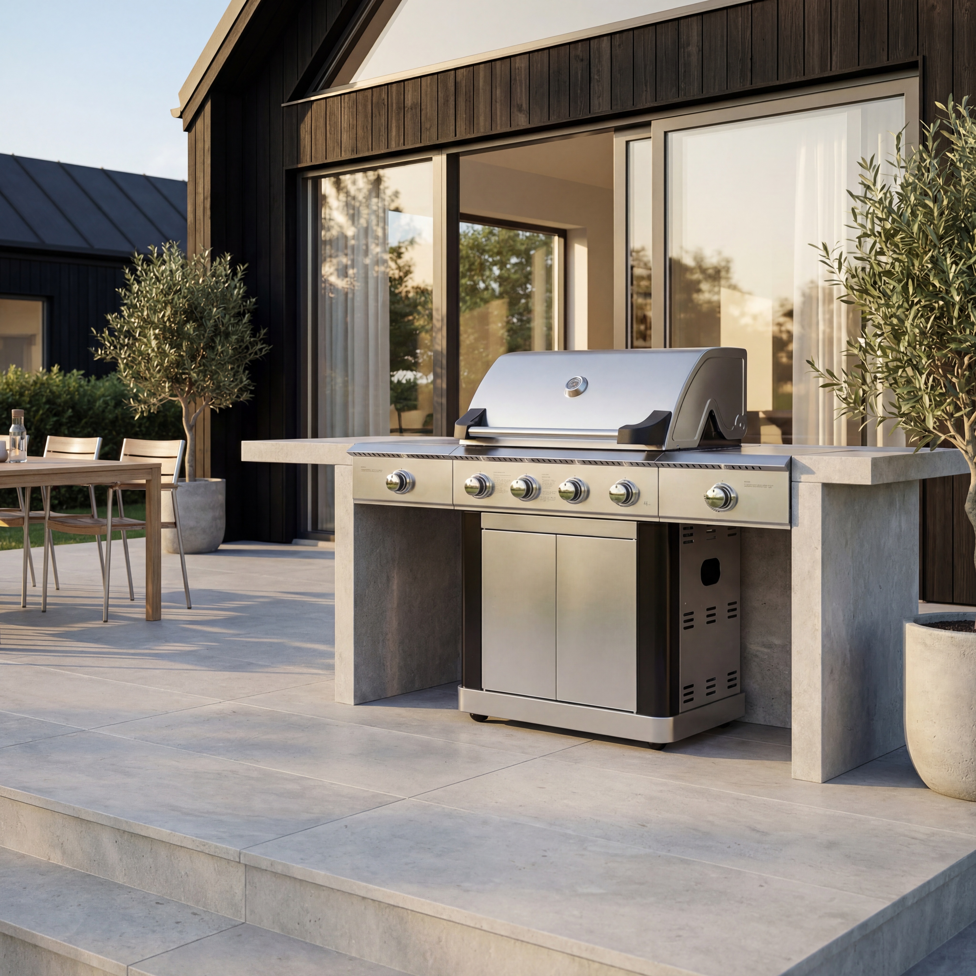 Gasolgrill i rostfritt stål 5 Brännare och IR-Brännare - Dallas Gasolgrill i rostfritt stål 5 Brännare och IR-Brännare - Dallas