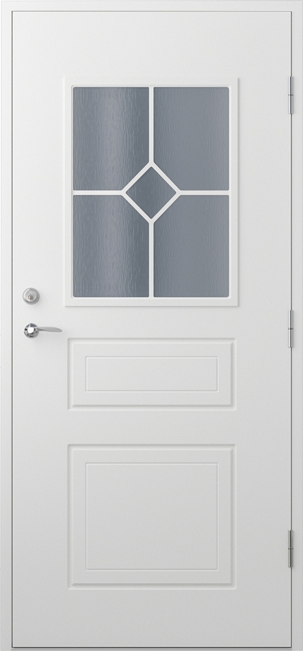 Ytterdörr Monica - med rektangulära fönster + Tryckespaket Ytterdörr Monica - med rektangulära fönster + Tryckespaket