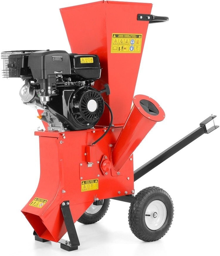 Flismaskin med dragstång - Röd Flismaskin med dragstång - Röd