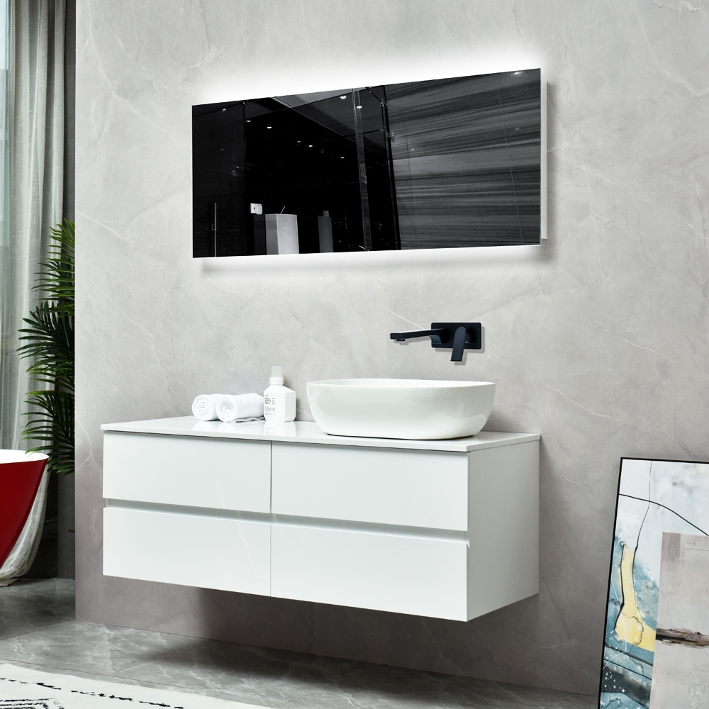 Badrumsmöbler Amsterdam - Vit högglans Badrumsmöbler Amsterdam - Vit högglans