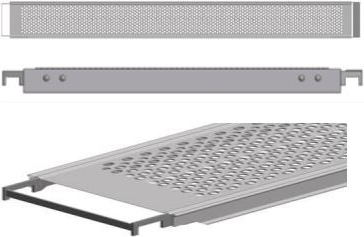 Stlplank 0,23x3,05 m med modul-krok