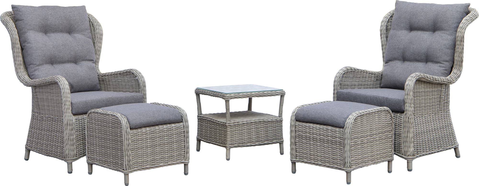 Milano - Utembelset med tv ftljer, tv fotpallar och sidobord