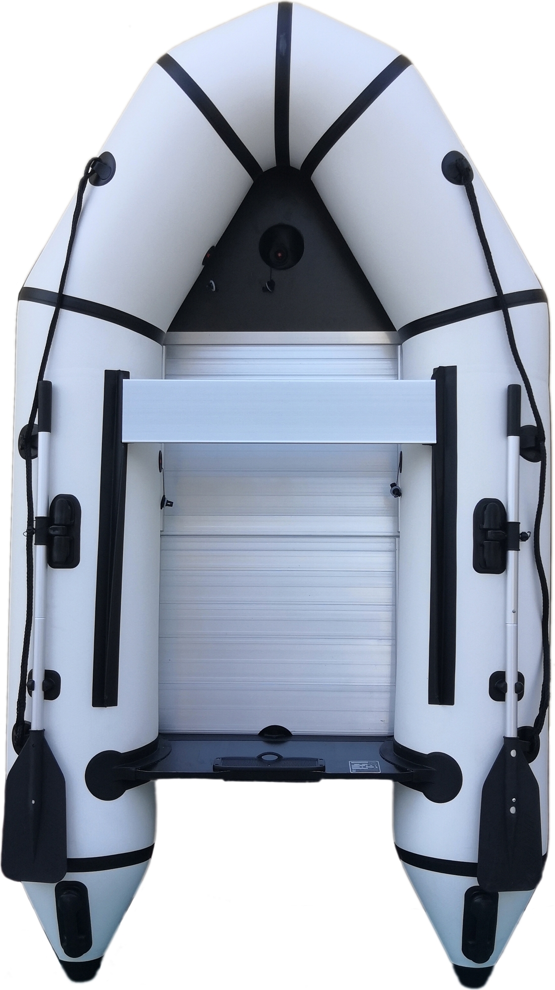 Gummibåt 270 cm - Svart och Vit Gummibåt 270 cm - Svart och Vit