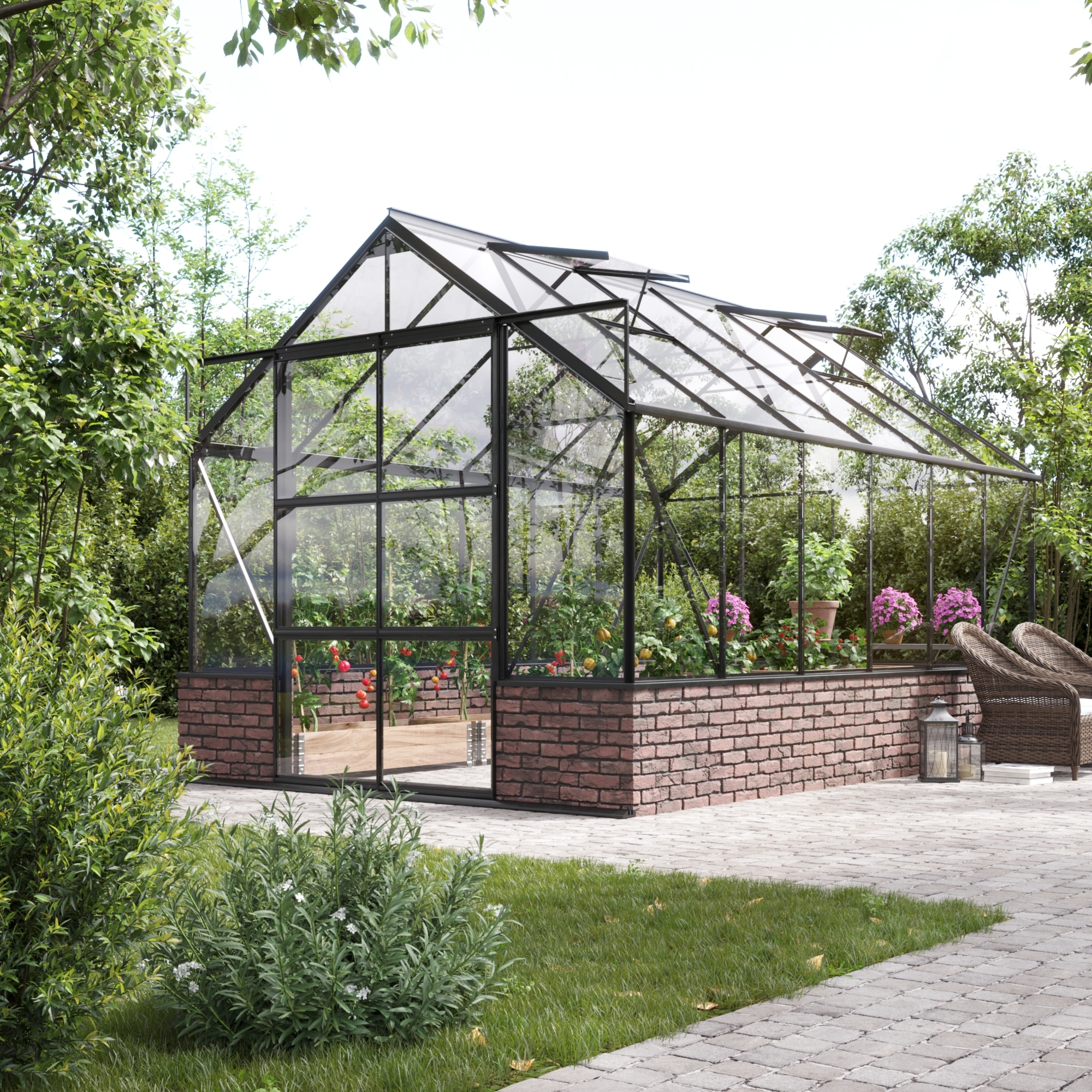 Växthus Dysnomia 9,9 m² + Växthusrengöring Växthus Dysnomia 9,9 m² + Växthusrengöring