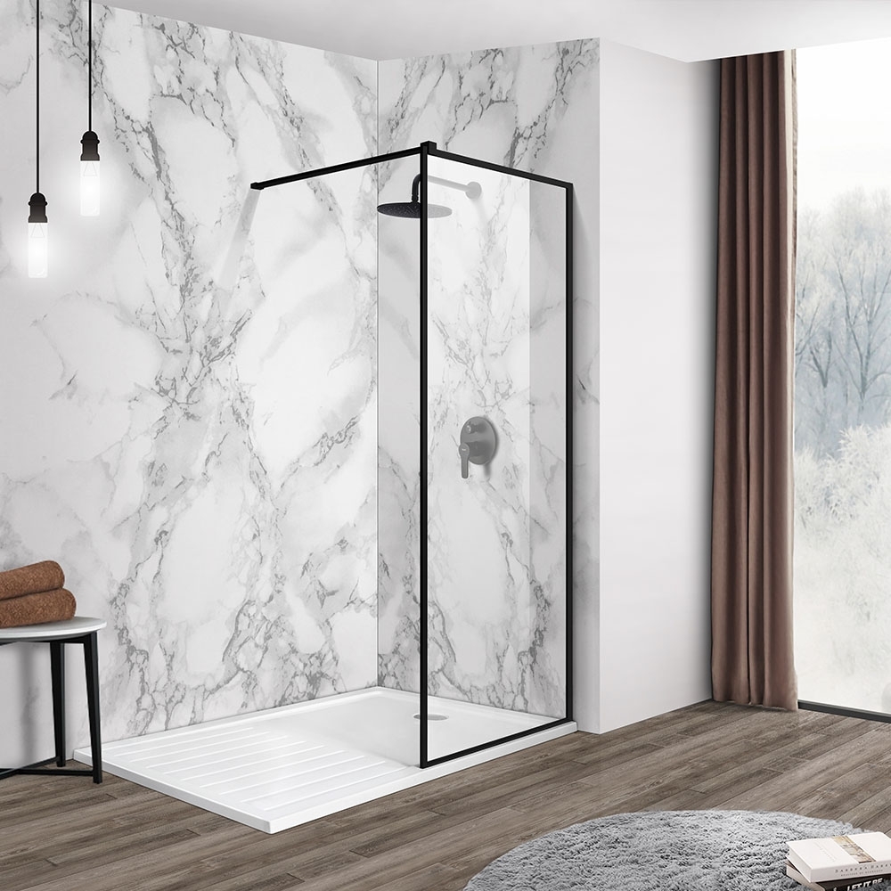 Industriduschvägg Aquila - Svart Industriduschvägg Aquila - Svart