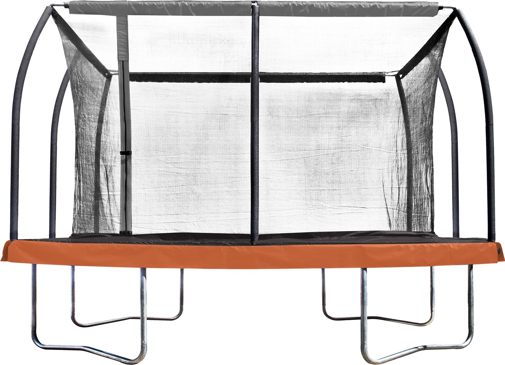 Rektangulr studsmatta med skyddsnt + Stege till studsmatta