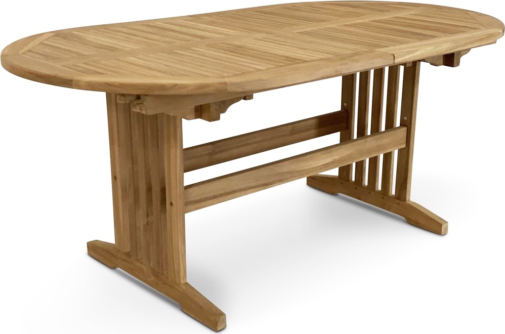 Saltö - ovalt matbord i teak som går att förlänga 150-210 cm Saltö - ovalt matbord i teak som går att förlänga 150-210 cm