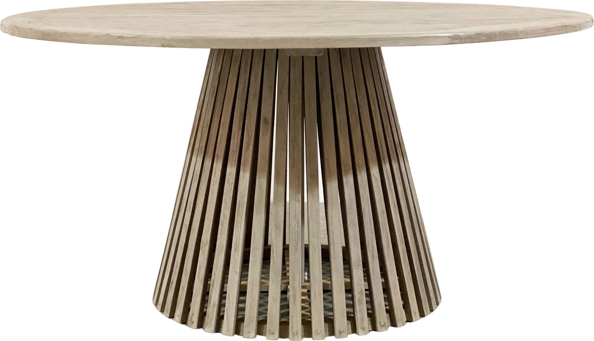 Salt runt konformat matbord - Gr teak